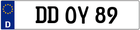 Trailer License Plate